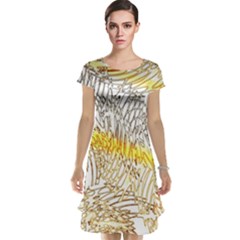 Abstract Composition Pattern Cap Sleeve Nightdress by Simbadda