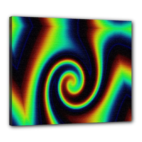 Background Colorful Vortex In Structure Canvas 24  X 20  by Simbadda