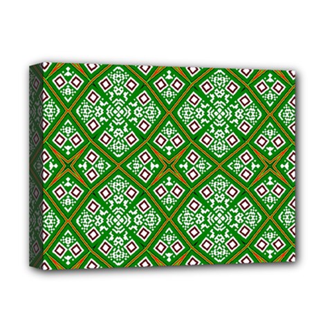 Digital Computer Graphic Seamless Geometric Ornament Deluxe Canvas 16  X 12  