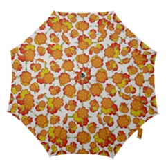 Colorful Stylized Floral Pattern Hook Handle Umbrellas (large) by dflcprints