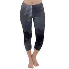 Abstract Pattern Moving Transverse Capri Winter Leggings  by Simbadda