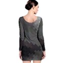 Abstract Pattern Moving Transverse Long Sleeve Velvet Bodycon Dress View2