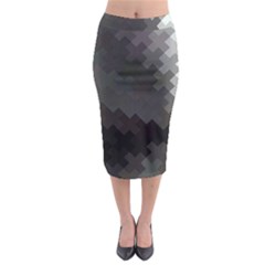 Abstract Pattern Moving Transverse Midi Pencil Skirt