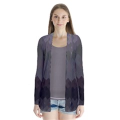 Abstract Pattern Moving Transverse Cardigans