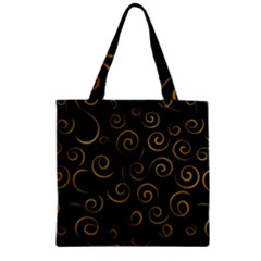 Pattern Zipper Grocery Tote Bag by Valentinaart