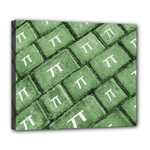 Pi Grunge Style Pattern Deluxe Canvas 24  X 20   by dflcprints