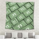 Pi Grunge Style Pattern Square Tapestry (Large) View2