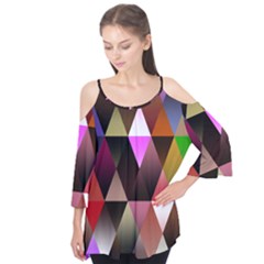 Triangles Abstract Triangle Background Pattern Flutter Tees