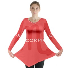 Zodiac Scorpio Long Sleeve Tunic  by Mariart