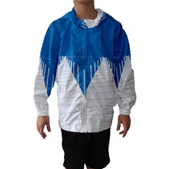 Bridge Sea Beack Blue White Hooded Wind Breaker (kids) by Mariart