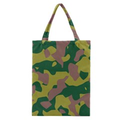 Camouflage Green Yellow Brown Classic Tote Bag by Mariart