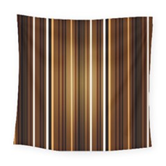 Brown Line Image Picture Square Tapestry (large)