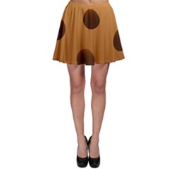 Cookie Chocolate Biscuit Brown Skater Skirt