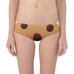 Cookie Chocolate Biscuit Brown Classic Bikini Bottoms by Mariart