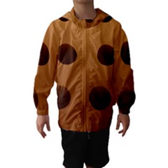 Cookie Chocolate Biscuit Brown Hooded Wind Breaker (kids)