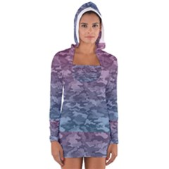 Celebration Purple Pink Grey Women s Long Sleeve Hooded T-shirt by Mariart
