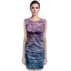 Celebration Purple Pink Grey Classic Sleeveless Midi Dress by Mariart