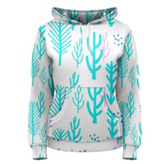 Forest Drop Blue Pink Polka Circle Women s Pullover Hoodie by Mariart