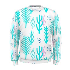 Forest Drop Blue Pink Polka Circle Men s Sweatshirt by Mariart