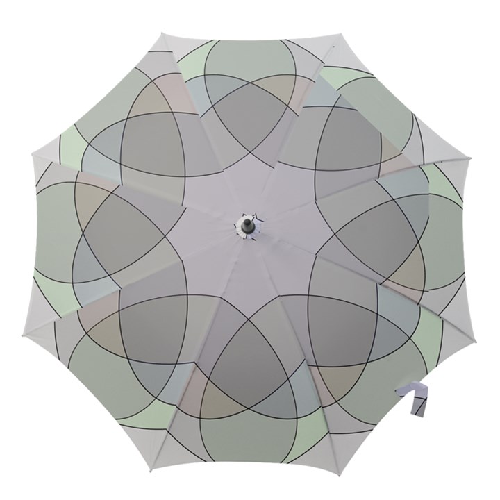Four Way Venn Diagram Circle Hook Handle Umbrellas (Large)