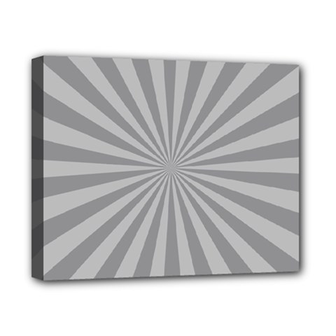 Grey Starburst Line Light Canvas 10  X 8 