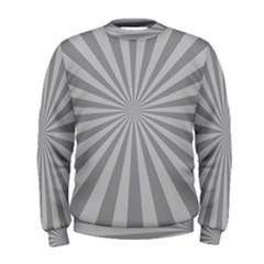 Grey Starburst Line Light Men s Sweatshirt by Mariart