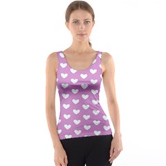 Heart Love Valentine White Purple Card Tank Top by Mariart