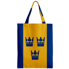 King Queen Crown Blue Yellow Zipper Classic Tote Bag by Mariart