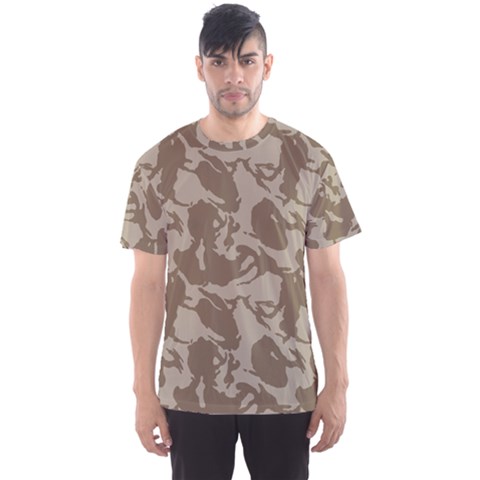 Initial Camouflage Brown Men s Sport Mesh Tee by Mariart