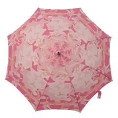 Initial Camouflage Camo Pink Hook Handle Umbrellas (medium) by Mariart