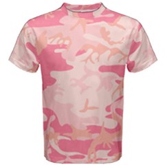 Initial Camouflage Camo Pink Men s Cotton Tee by Mariart