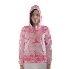 Initial Camouflage Camo Pink Hooded Wind Breaker (women)