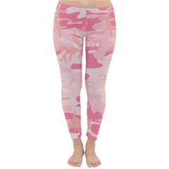 Initial Camouflage Camo Pink Classic Winter Leggings by Mariart