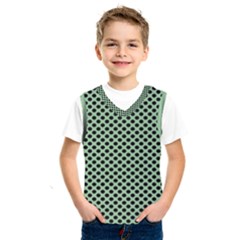 Polka Dot Green Black Kids  Sportswear