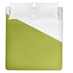 Polka Dot Green Yellow Duvet Cover (queen Size)