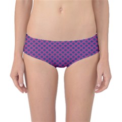 Polka Dot Purple Blue Classic Bikini Bottoms