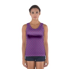 Polka Dot Purple Blue Women s Sport Tank Top  by Mariart