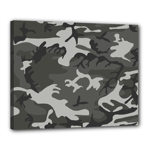 Initial Camouflage Grey Canvas 20  X 16 