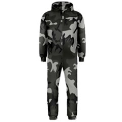 Initial Camouflage Grey Hooded Jumpsuit (men)  by Mariart