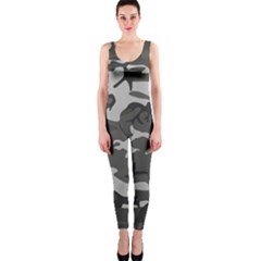 Initial Camouflage Grey Onepiece Catsuit