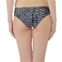 Plaid Black White Hipster Bikini Bottoms View2