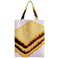Sandwich Biscuit Chocolate Bread Zipper Classic Tote Bag by Mariart