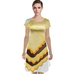 Sandwich Biscuit Chocolate Bread Cap Sleeve Nightdress by Mariart