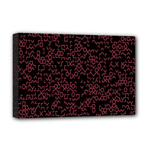 Random Red Black Deluxe Canvas 18  X 12   by Mariart