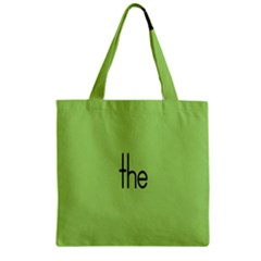 Sign Green The Zipper Grocery Tote Bag by Mariart