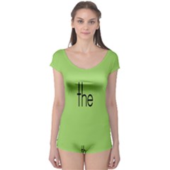 Sign Green The Boyleg Leotard  by Mariart