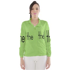 Sign Green The Wind Breaker (women) by Mariart