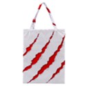 Scratches Claw Red White Classic Tote Bag View1