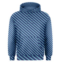 Striped  Line Blue Men s Pullover Hoodie by Mariart