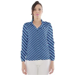 Striped  Line Blue Wind Breaker (women) by Mariart